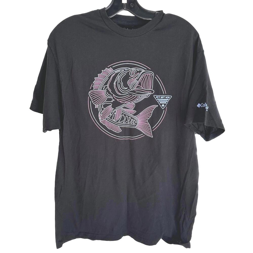 Columbia PFG Men's Black Trouth Big Mouth Graphic T-Shirt - XL